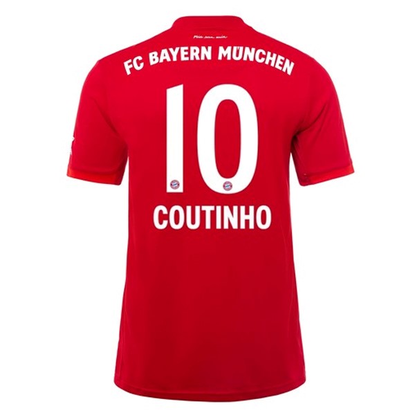 Camiseta Bayern Munich NO.10 Coutinho 1ª 2019 2020 Rojo